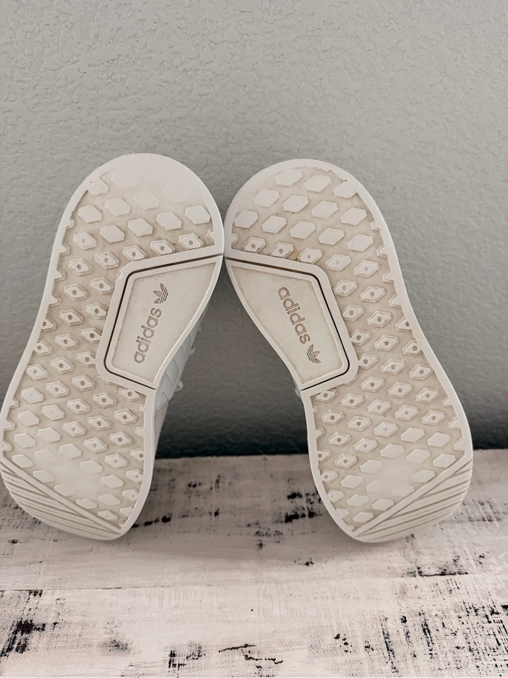Adidas Originals X_PLR Triple White Mesh Sneakers Kids Size 3.5 Youth EU 35 - Picture 10 of 13